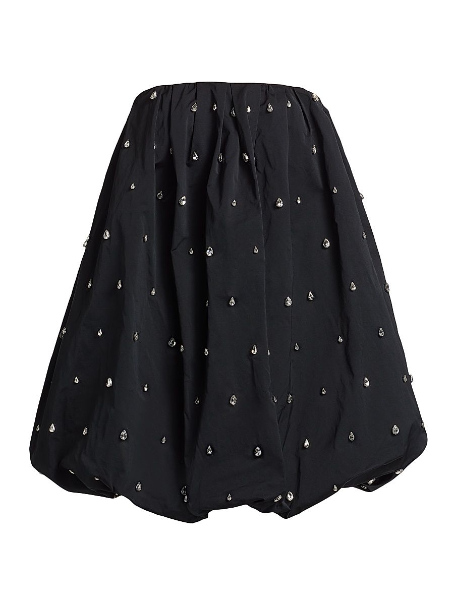 Women's Holly Embellished Strapless Bubble-Hem Minidress - Black - Size 6