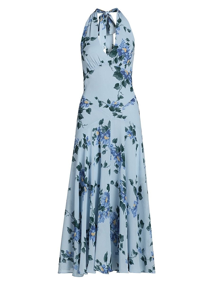 Women's Briony Floral Halterneck Maxi Dress - Fresh Air - Size 6