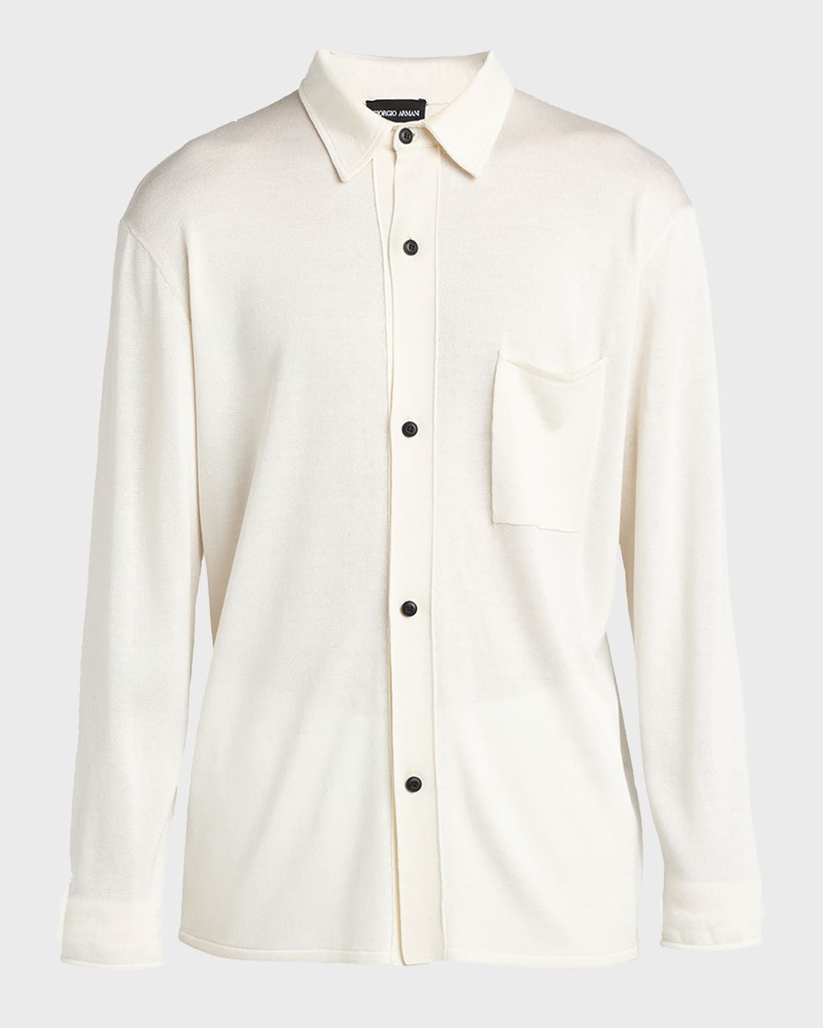 Men & apos;s Relaxed-Fit Silk Knit Cardigan