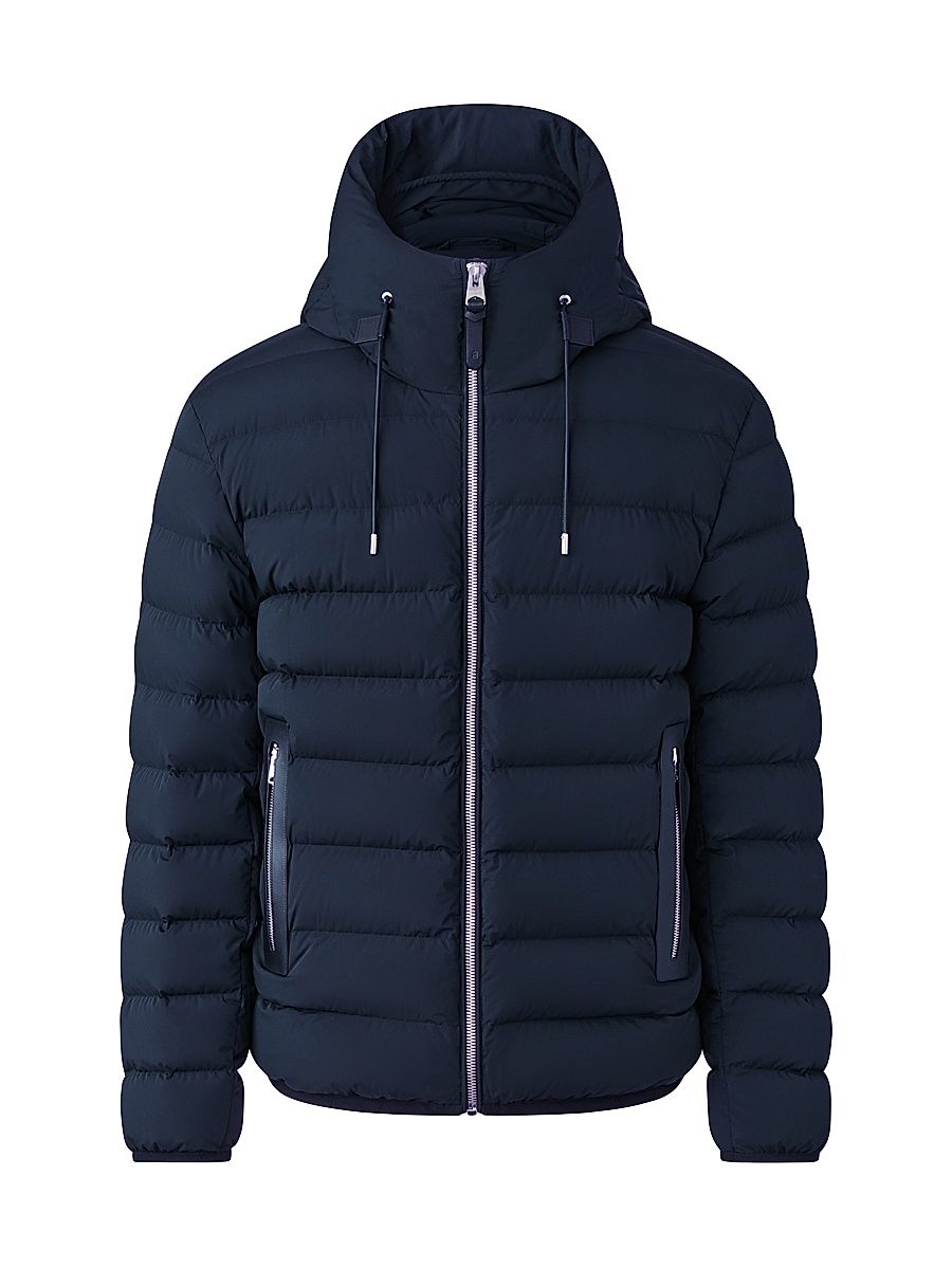 Men's Jack Hooded Down Coat - Black - Size 38