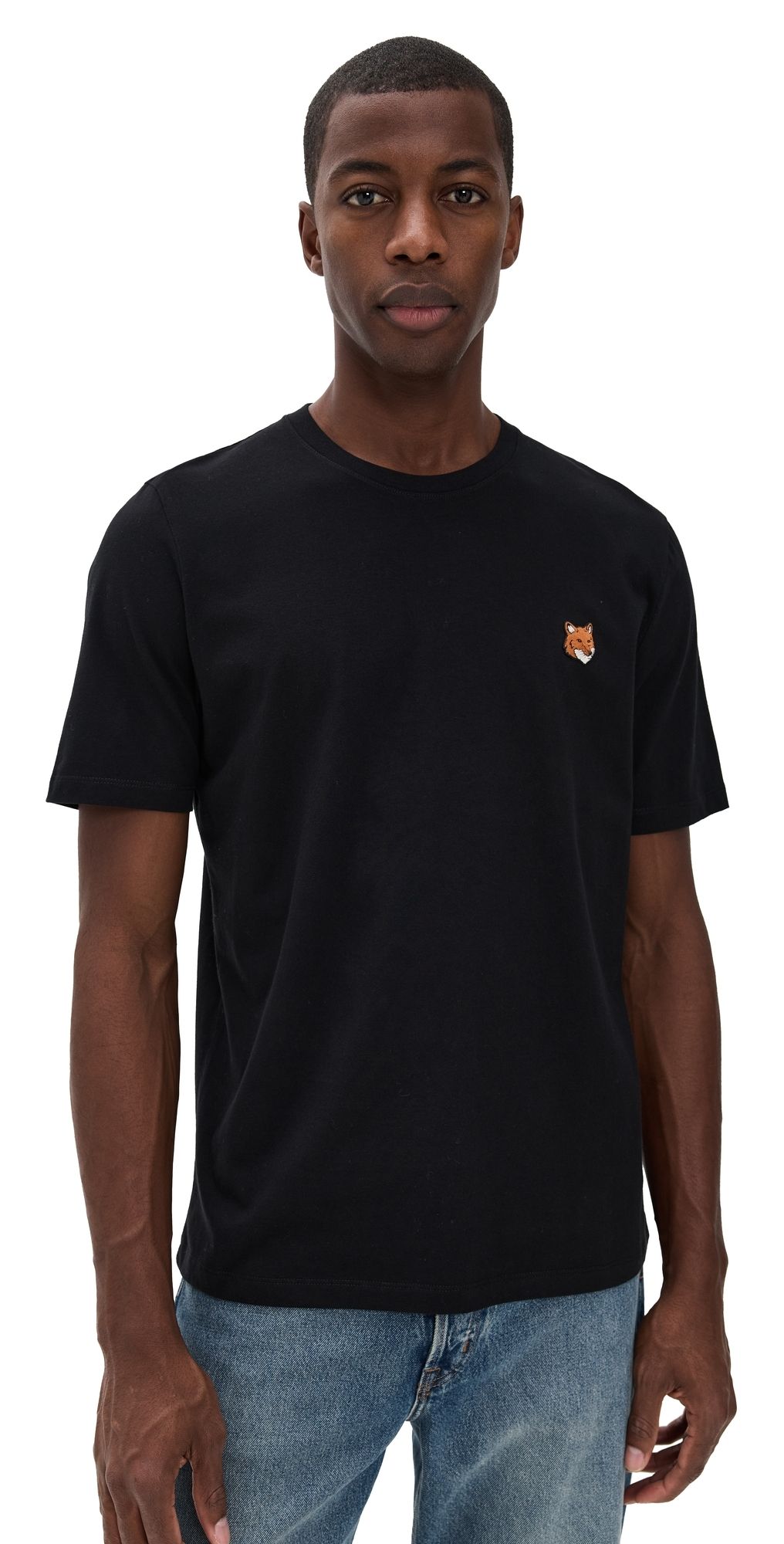 Maison Kitsuné Fox Head Patch Regular Tee Black XL