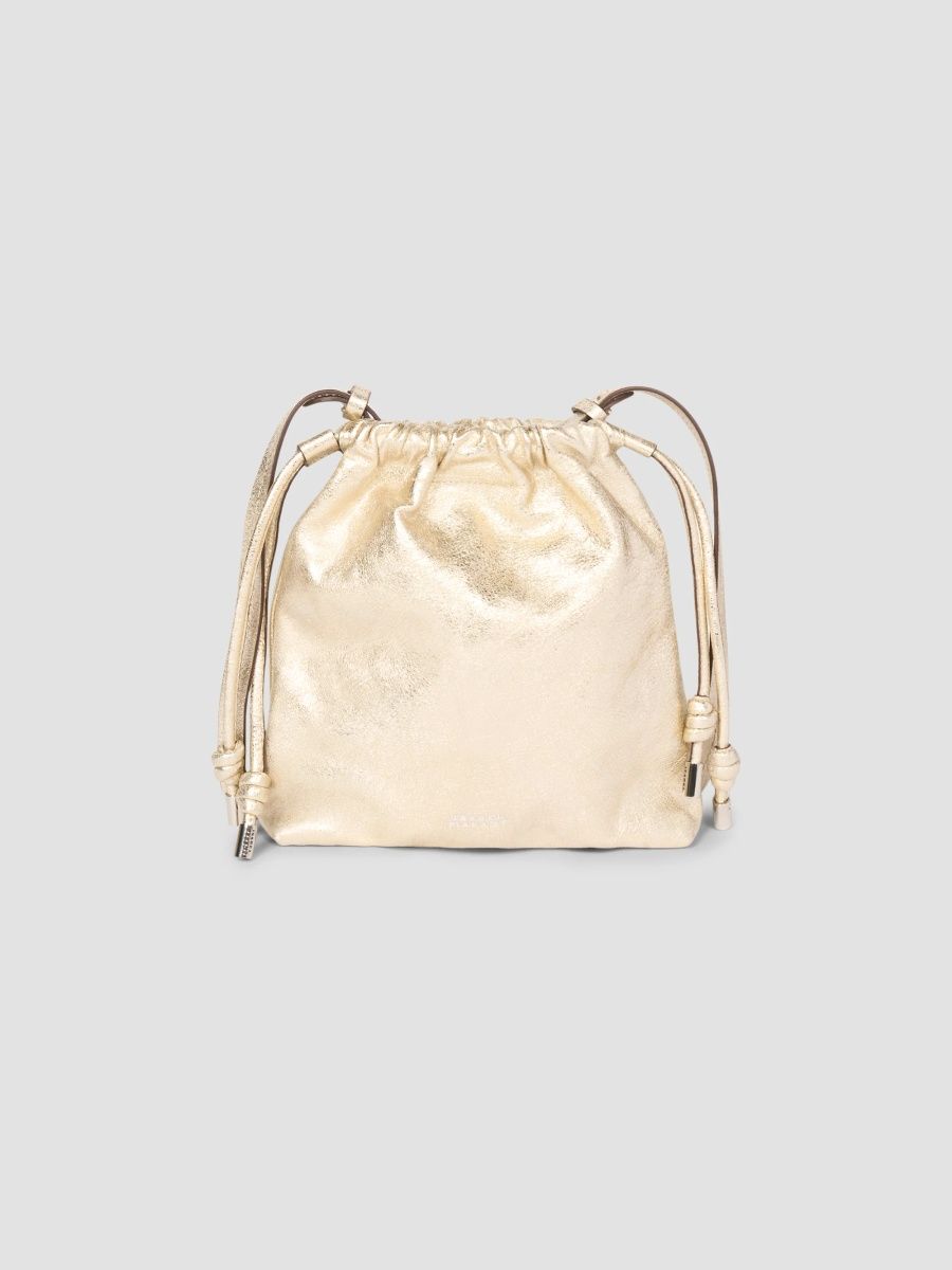 Isabel Marant Women's Silven Mini Metallic Leather Shoulder Bag - Light Gold