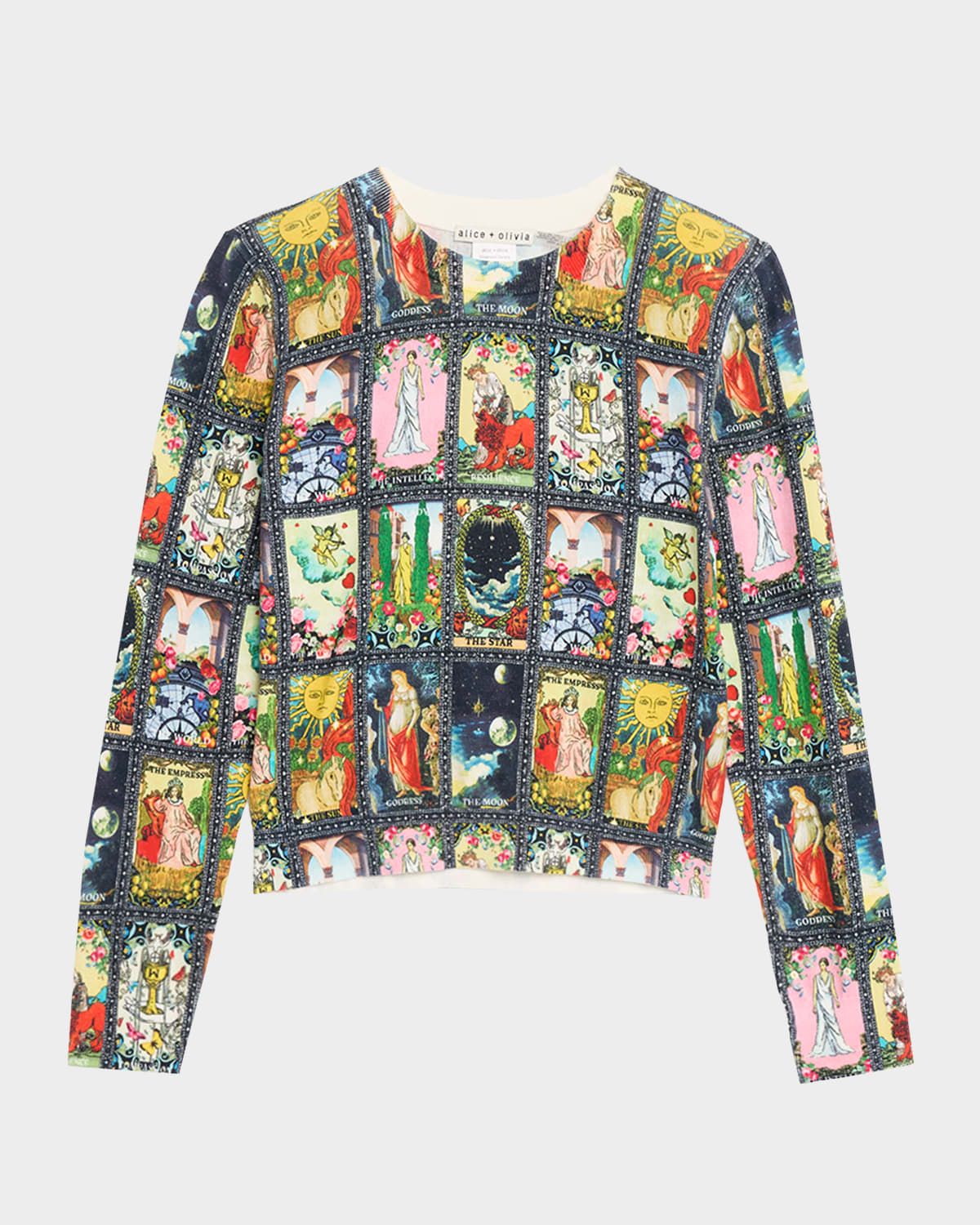 Carolee Tarot Printed Crewneck Sweater