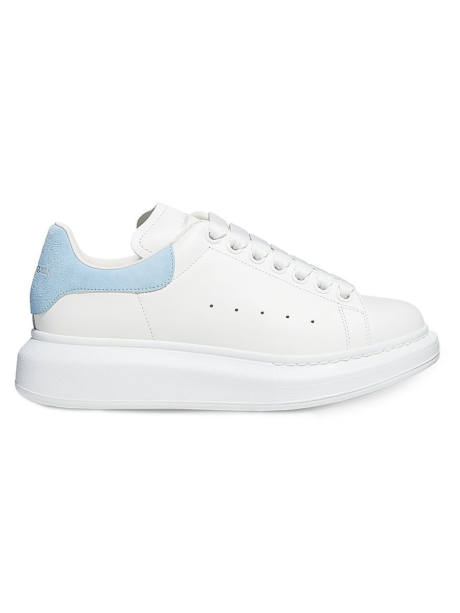 Women's Oversized Platform Sneakers - Pale Blue White - Size 12