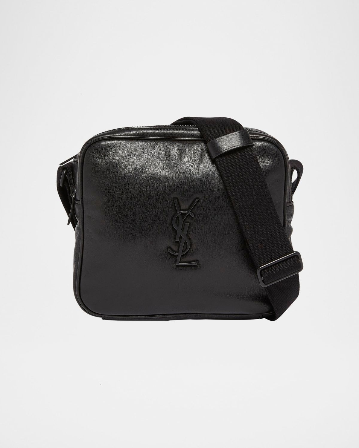 Men & apos;s Niki YSL Cube Camera Bag in Leather