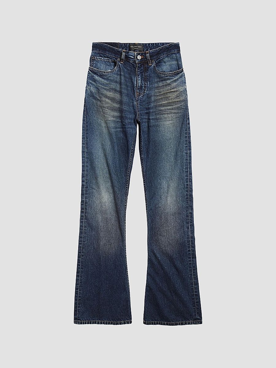 Balenciaga Women's Bootcut Jeans - Blue - Size Large