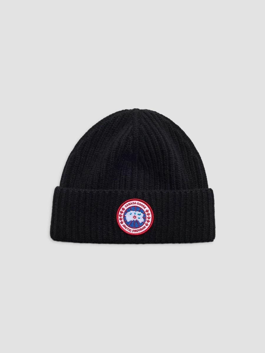 Canada Goose Women's Toque Merino Wool-Cashmere Beanie - Black