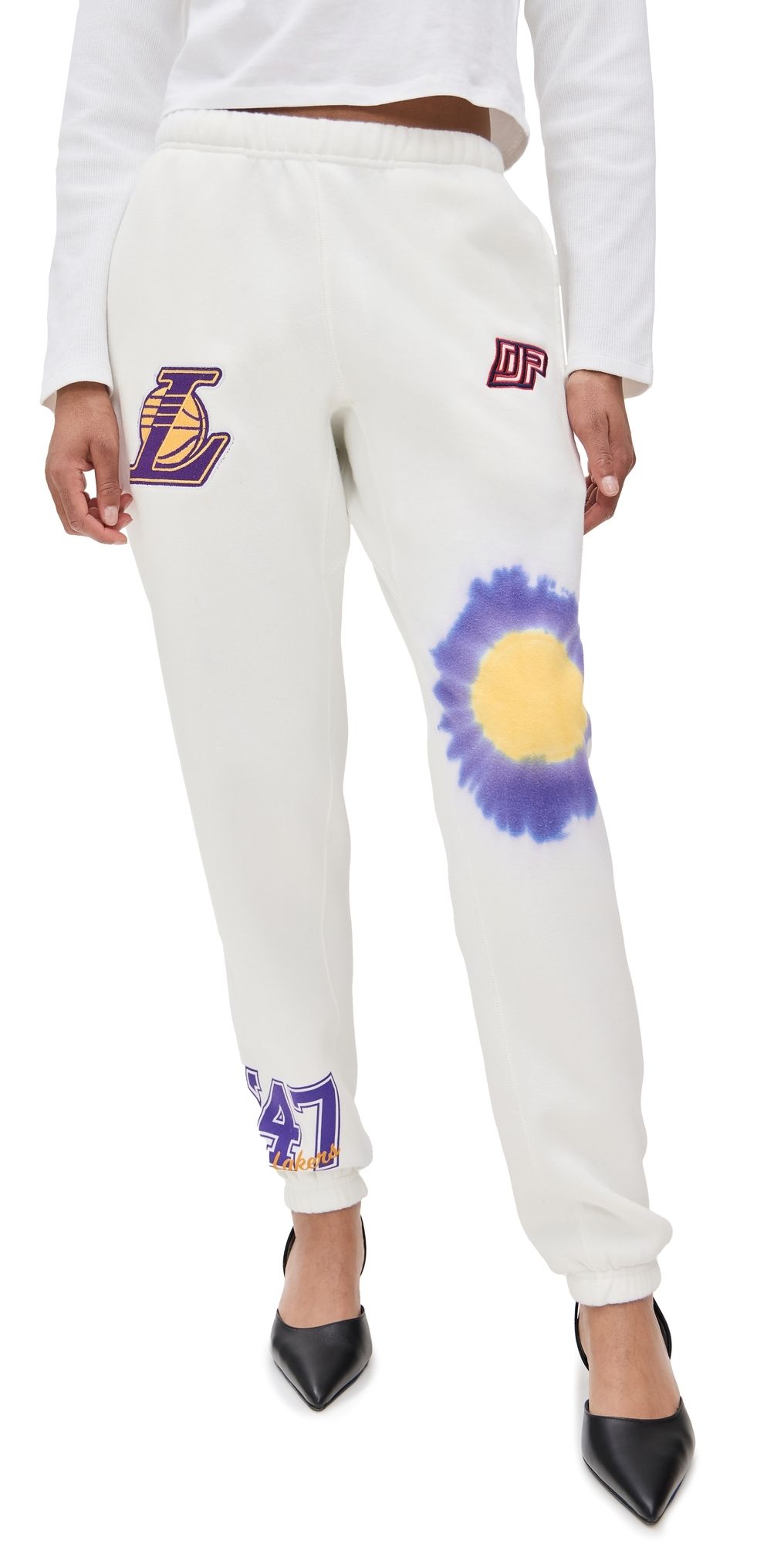 DANNIJOPRO Lakers Bullseye Sweatpants White L