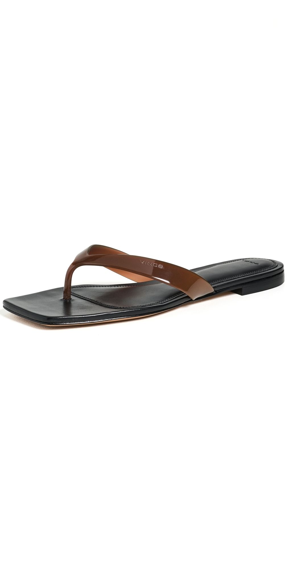 Vince San Juan Jelly Thong Sandals Saddle 10