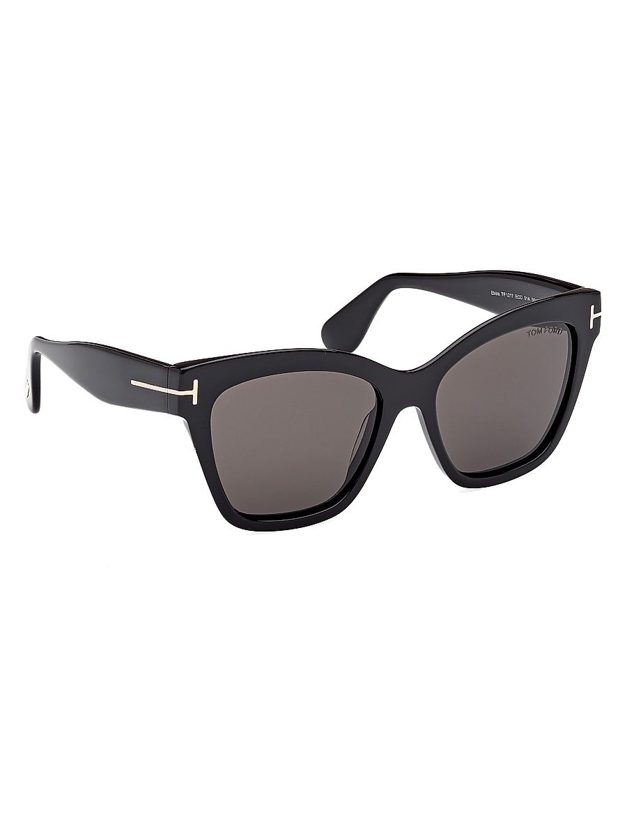 Women's Elvira 55MM Square Sunglasses - Black Grey