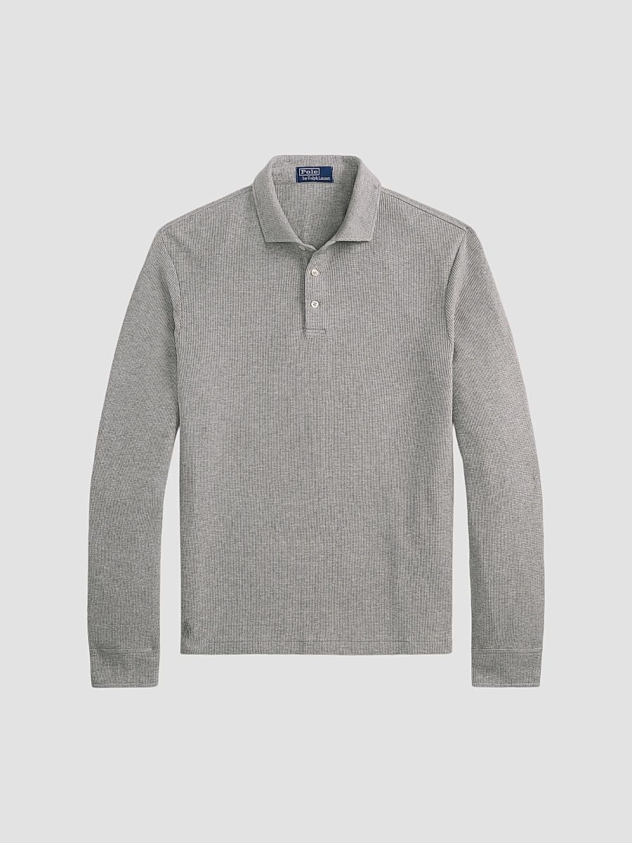 Polo Ralph Lauren Men's Standard-Fit Waffle-Knit Polo Shirt - Nevis - Size XXL