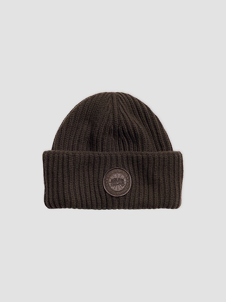 Canada Goose Women's Logo Merino Wool-Cashmere Toque - Arabica