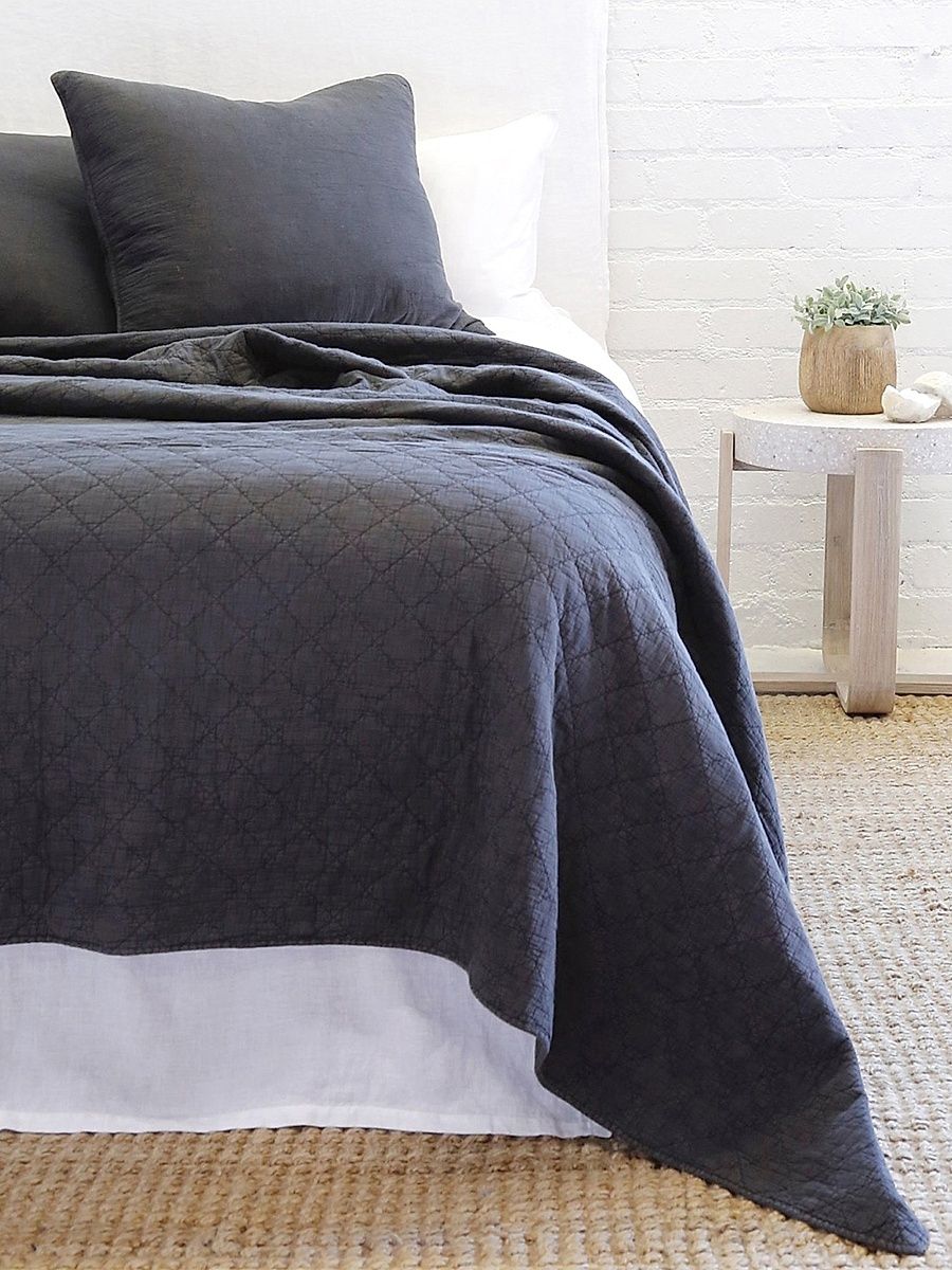 Huntington Coverlet - Dusty Blue - Size Queen