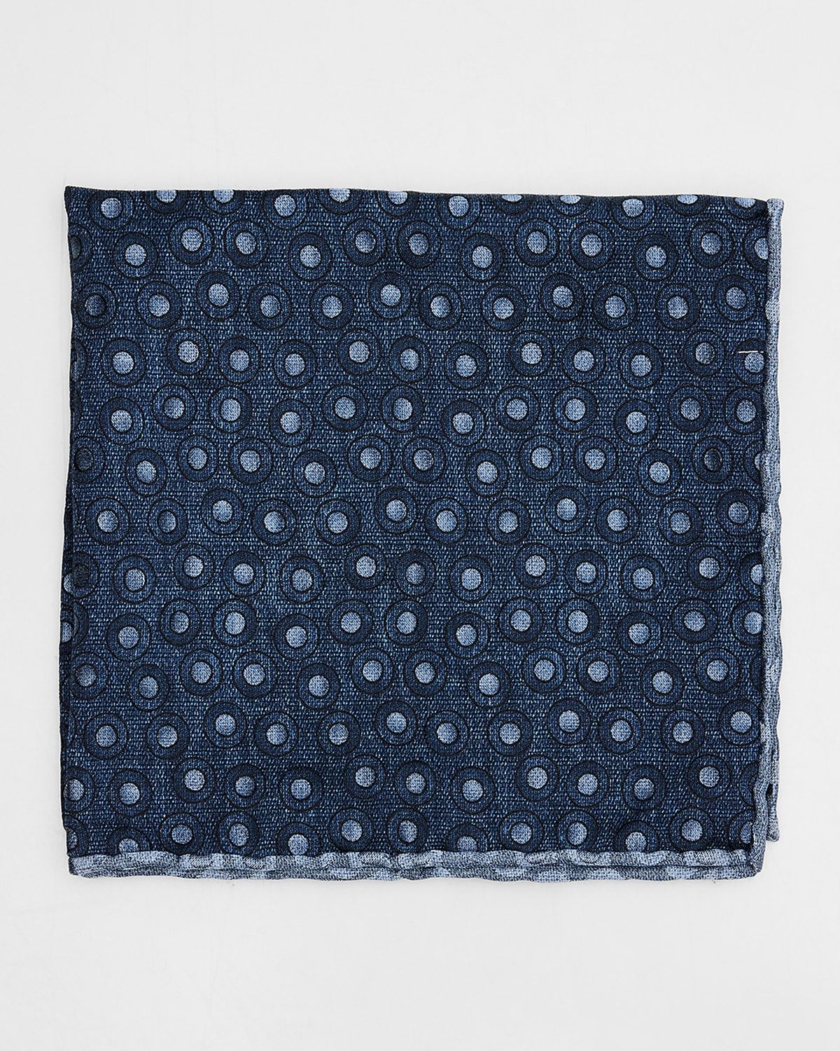 Men & apos;s Geometric Circle Silk Pocket Square