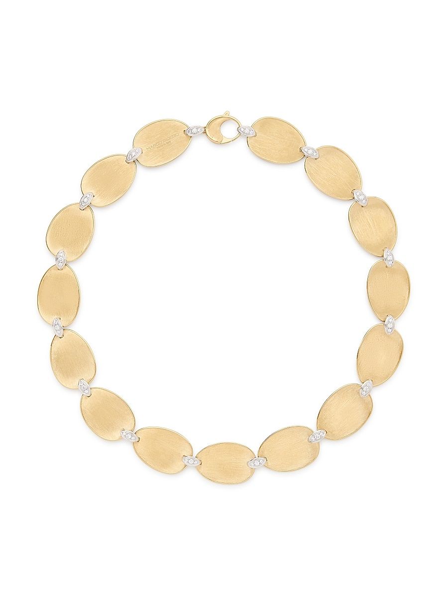 Women's Lunaria Two-Tone 18K Gold & 0.81 TCW Diamond Necklace - Yellow Gold