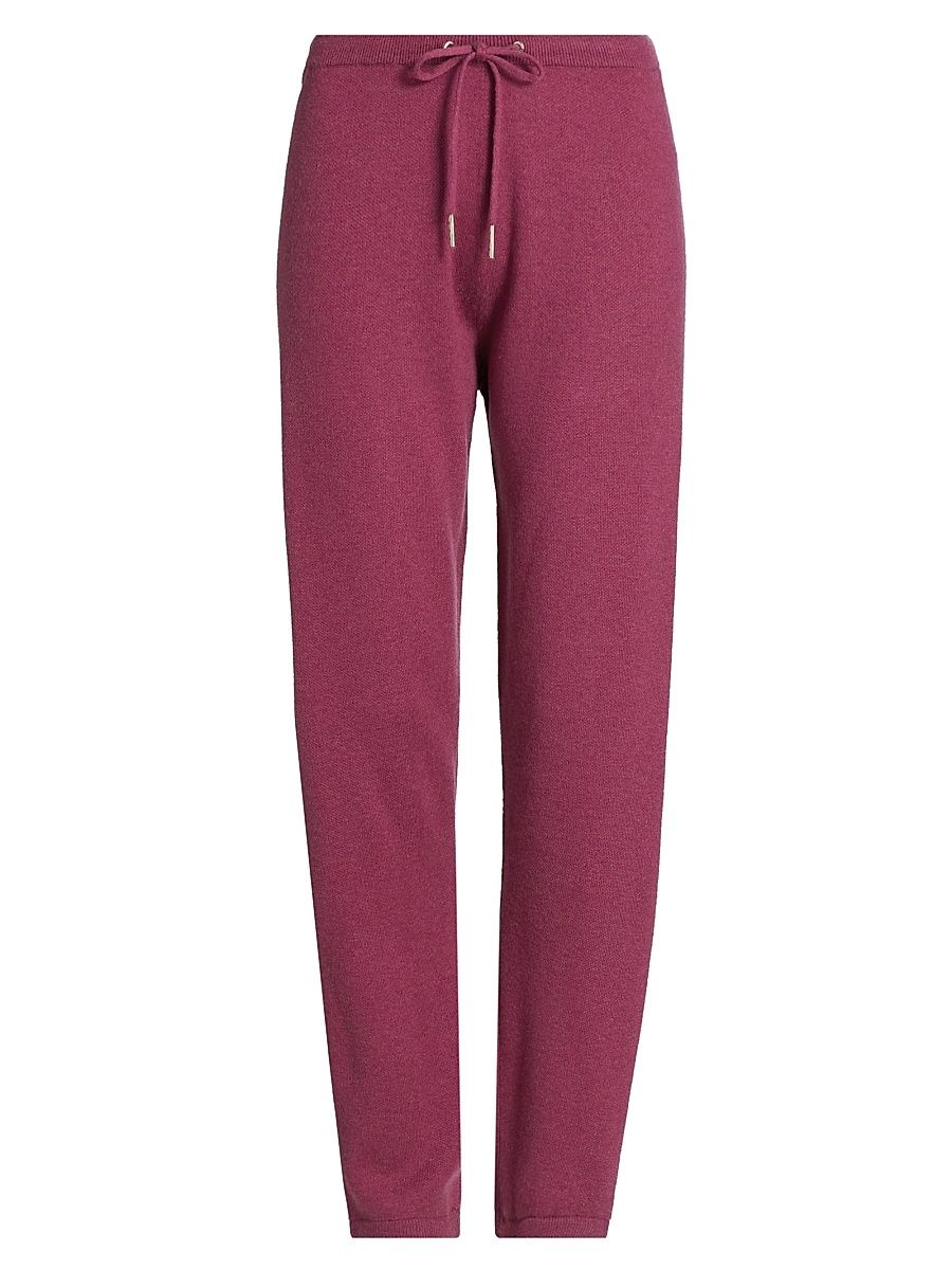 Women's Double-Knit Drawstring Joggers - Raspberry - Size XS