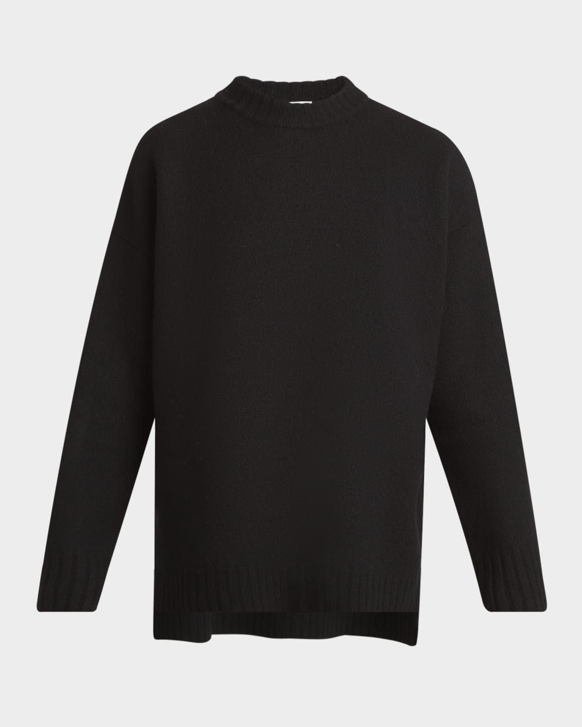Superfine Merino Wool Oversized Crewneck Sweater