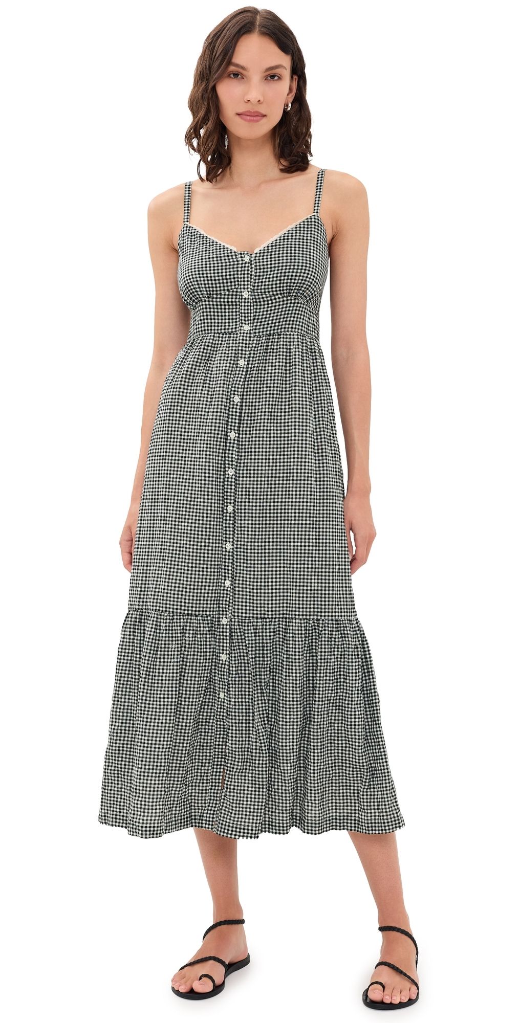 XIRENA Greta Dress Black Sand M