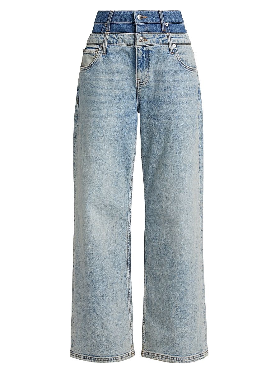 Women's Kove Double-Waistband Jeans - Two Tone Del Mar - Size 31