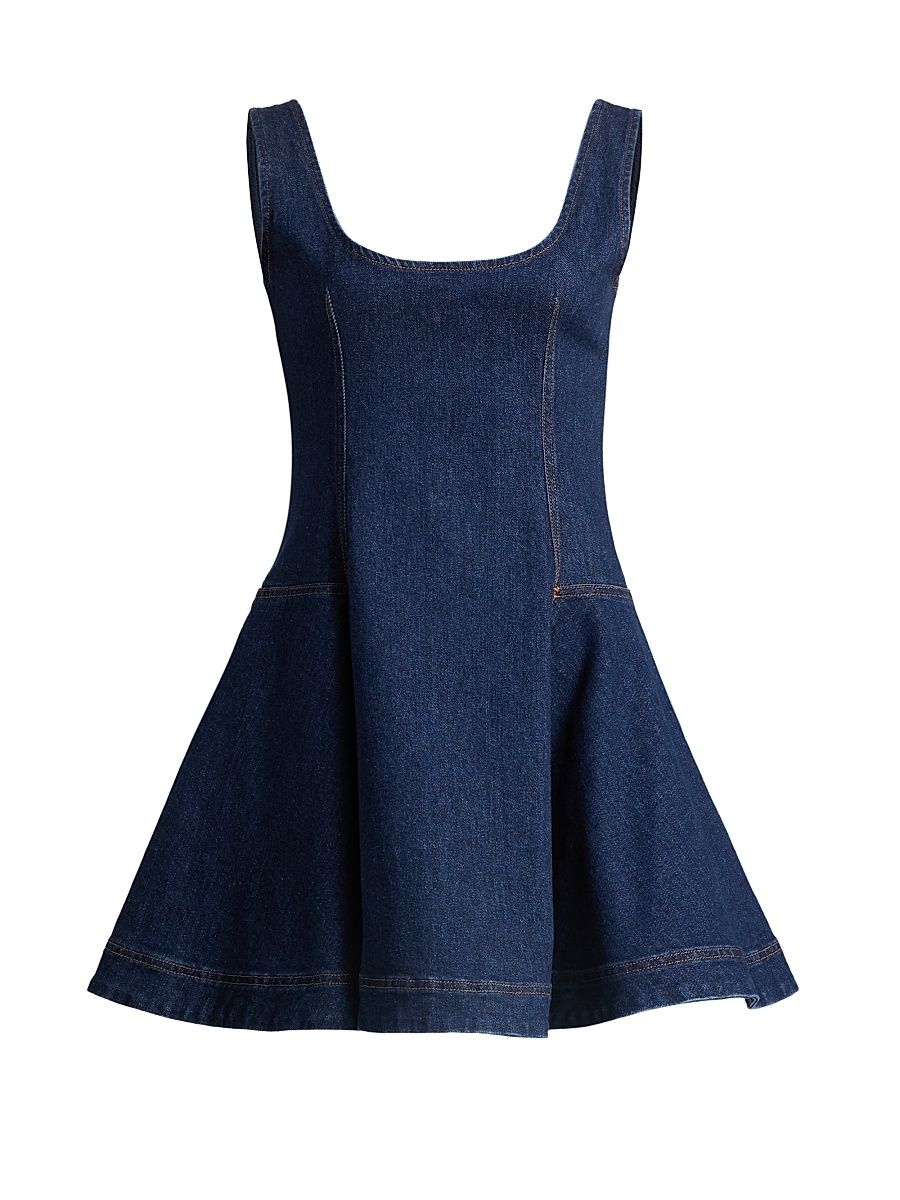 Women's Eleodra Denim A-Line Minidress - Imperial - Size 10