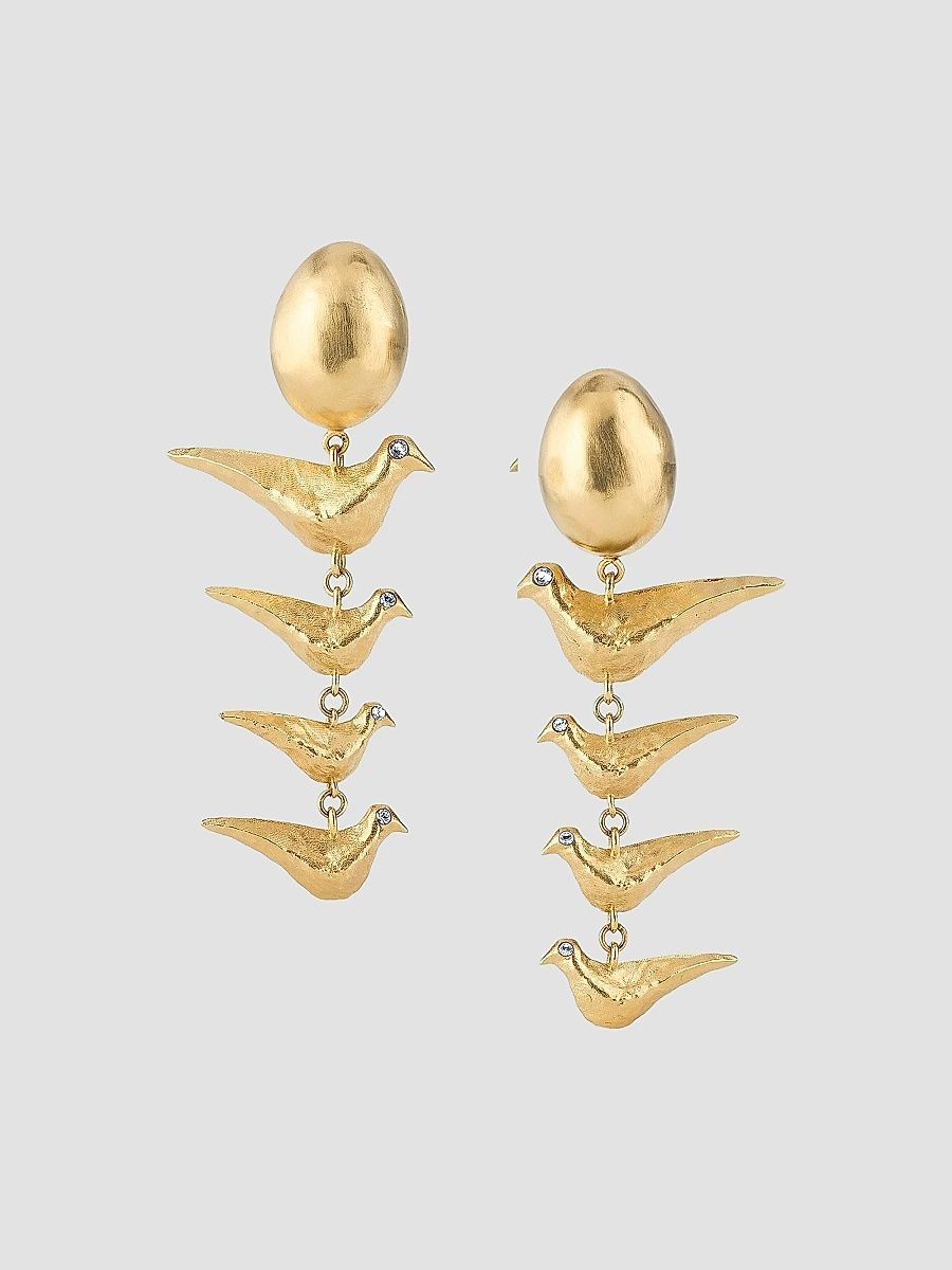 Givenchy Women's Lucky Charms Earrings in Metal - Golden Yellow