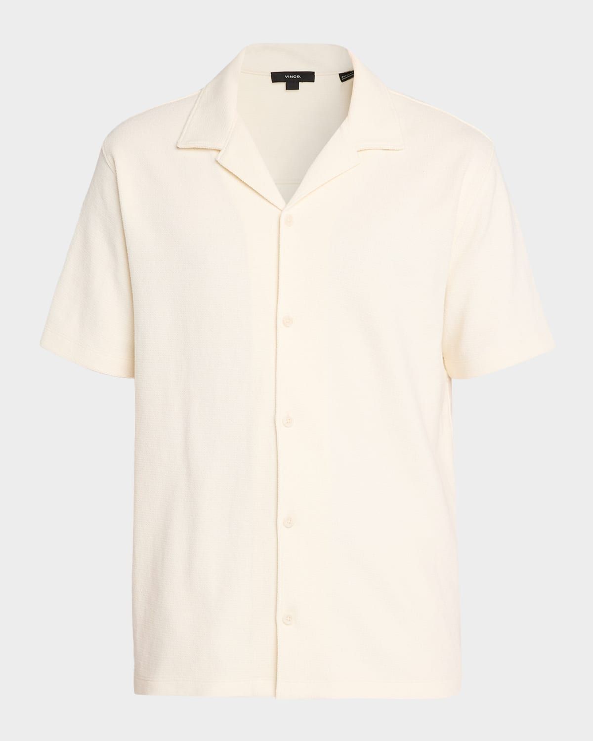 Men & apos;s Stretch Boucle Camp Shirt