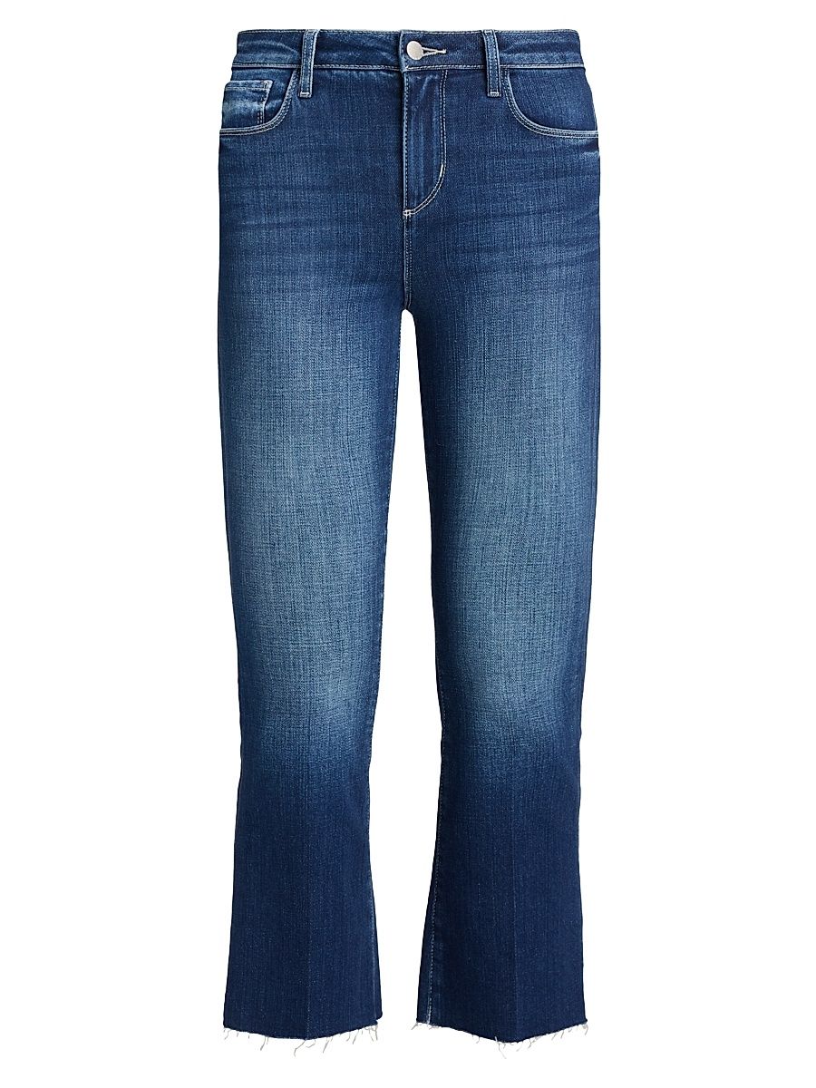 Women's Kendra High-Rise Crop Flare Jeans - Delany - Size 32