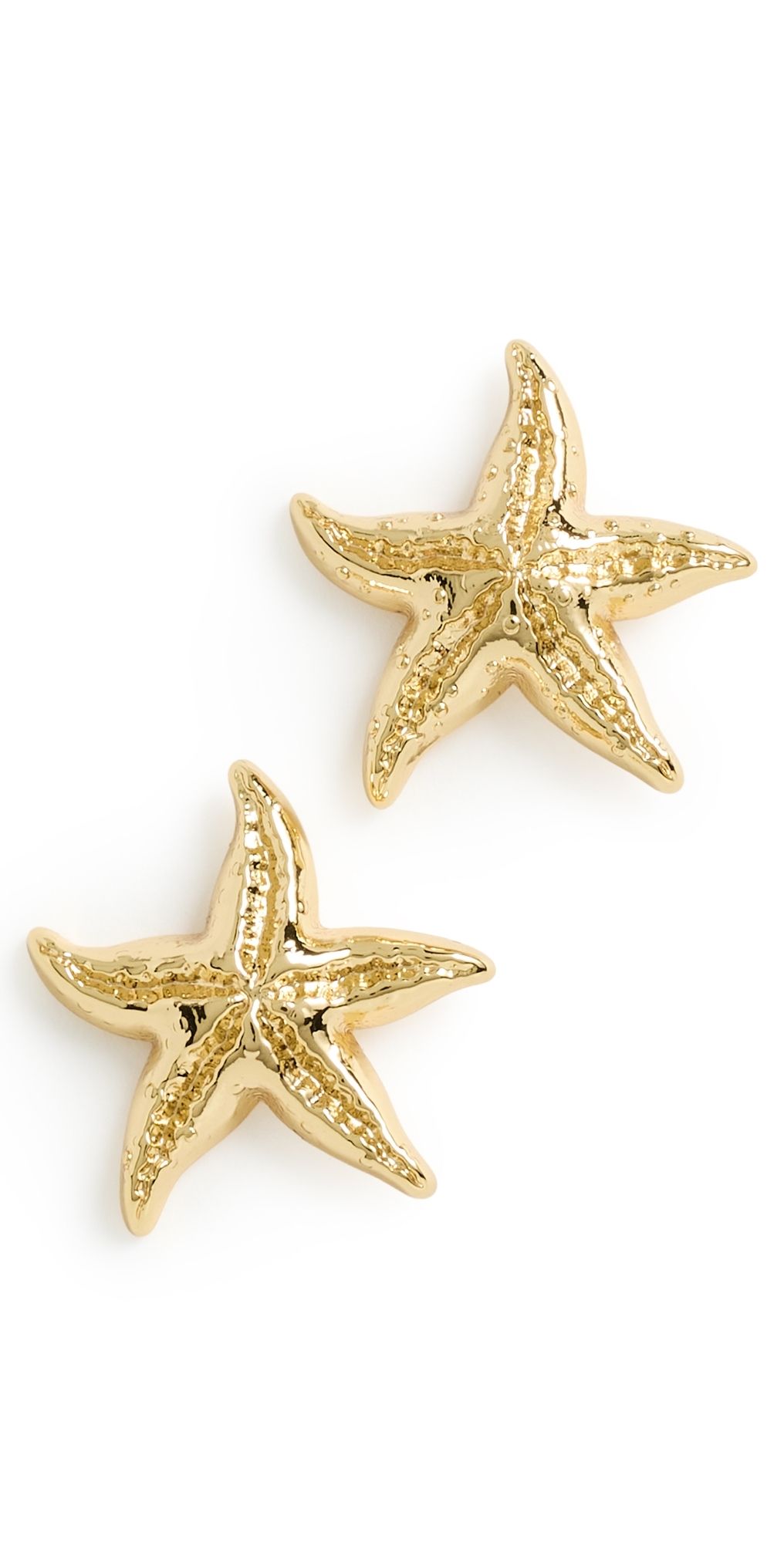 Lele Sadoughi Starfish Button Earrings Gold One Size
