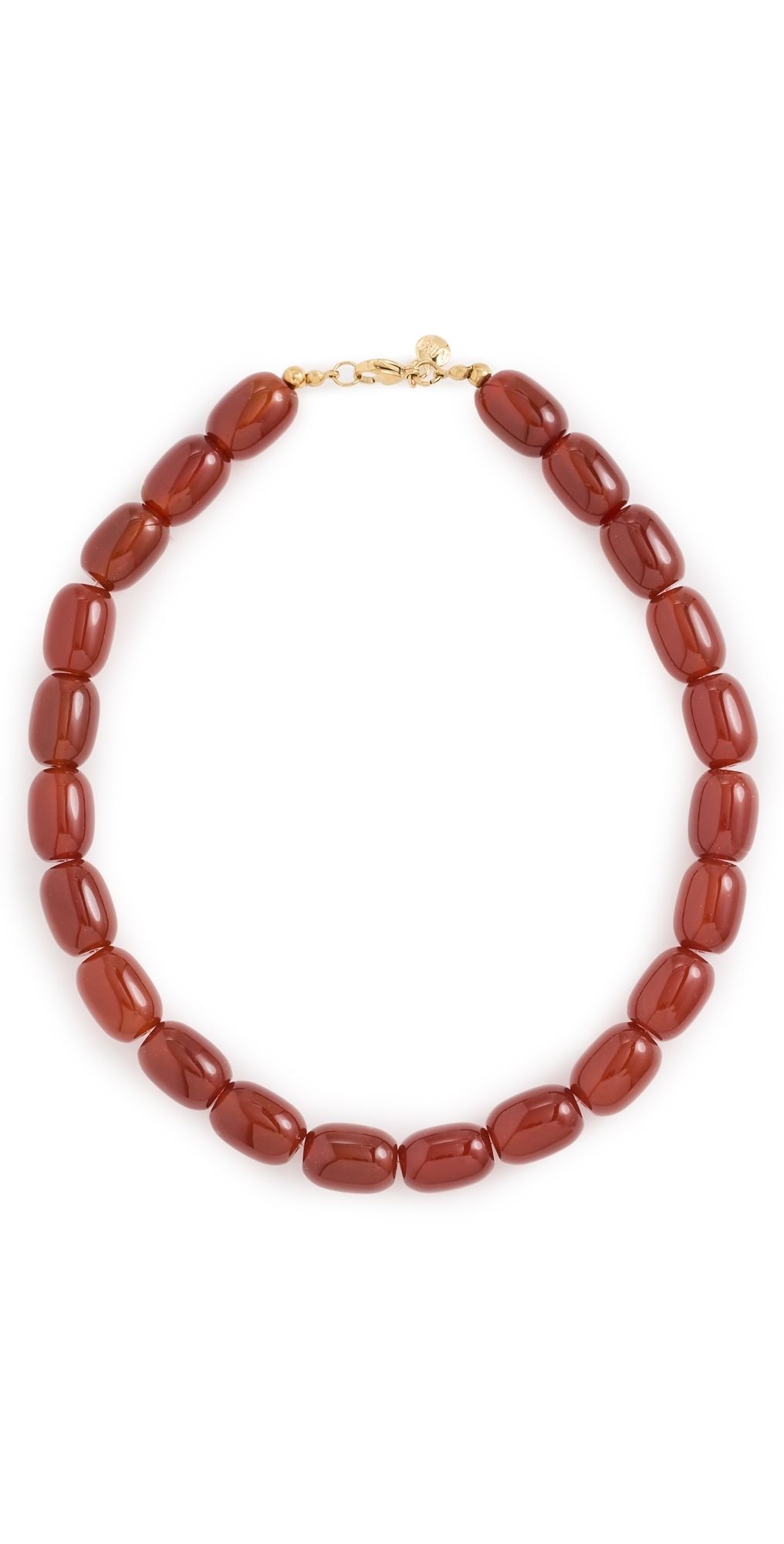 MAYAMAR Agate Beaded Necklace Wine One Size