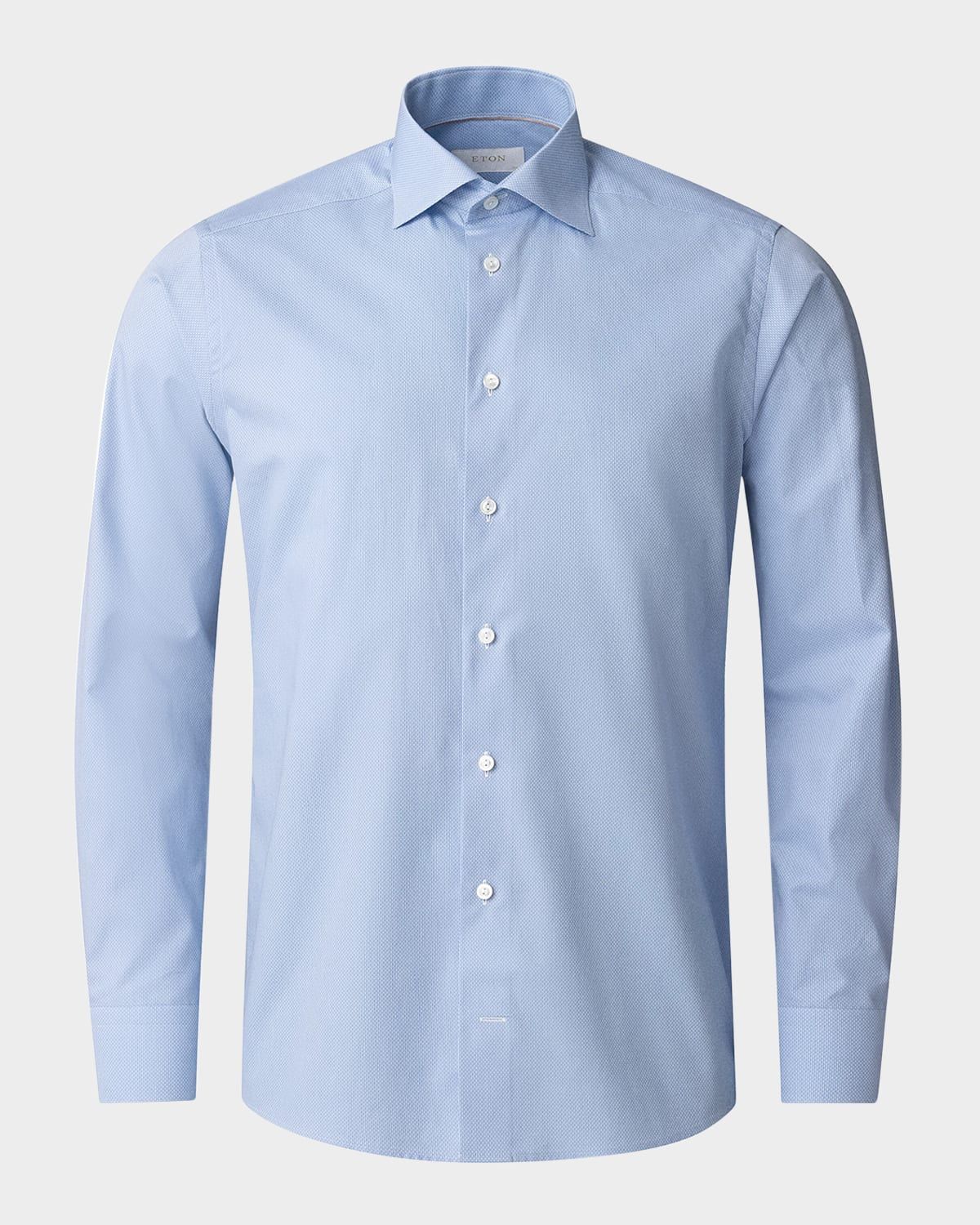 Men & apos;s Elevated Slim-Fit Structured Sport Shirt