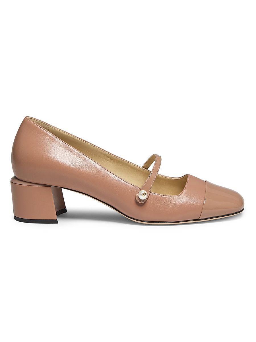 Women's Elisa 45MM Pearl-Embellished Leather Pumps - Ballet Pink - Size 11