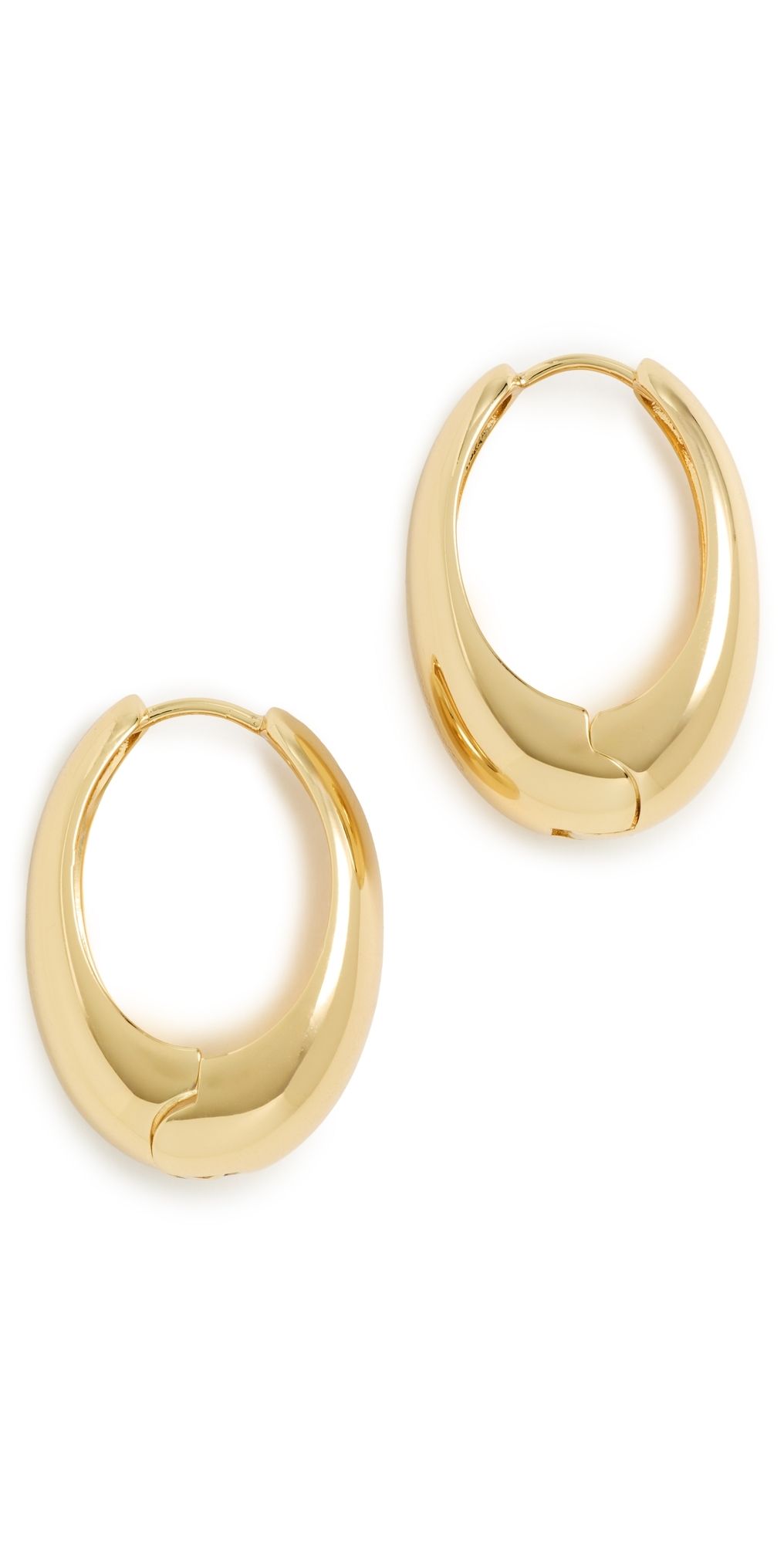SHASHI Cameron Hoop Earrings Gold One Size