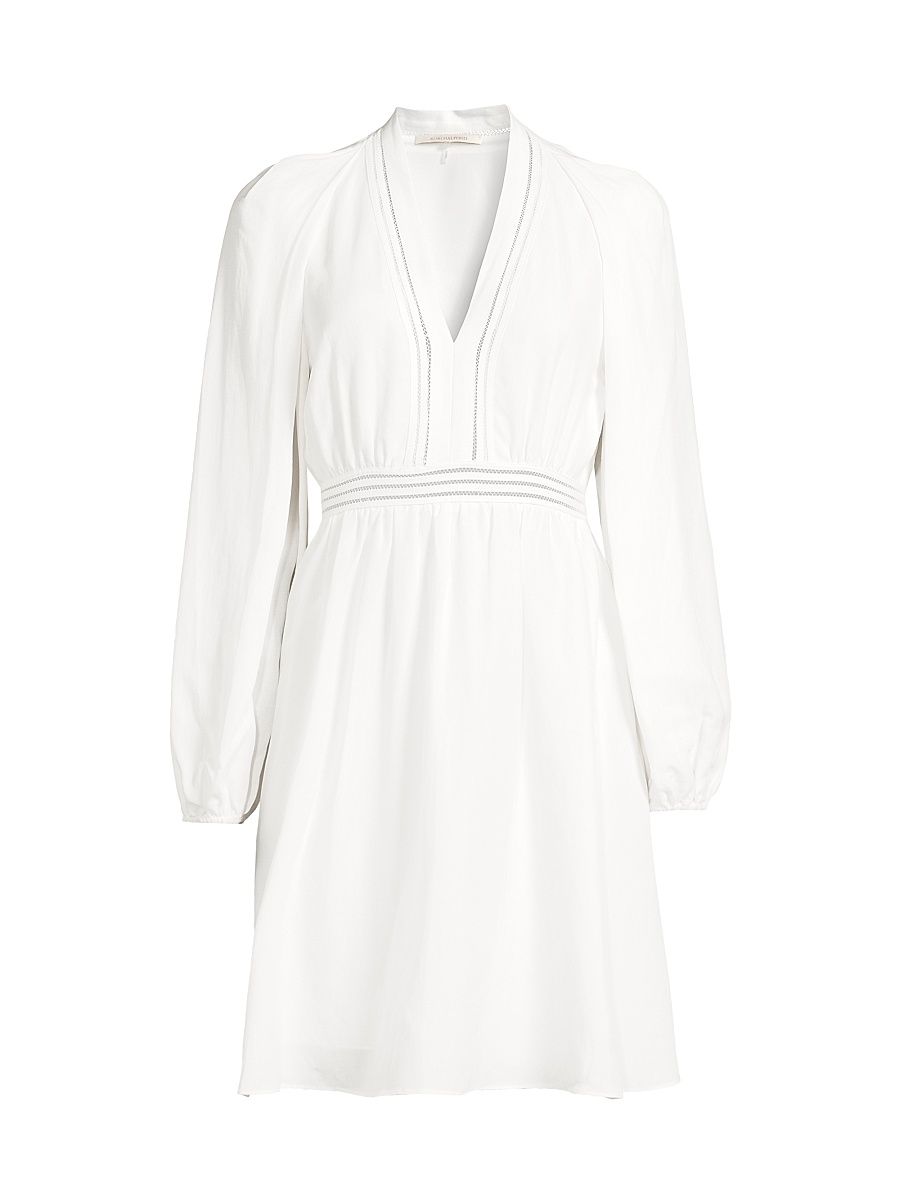 Women's Barb Open-Seam Cover-Up Dress - White - Size Large
