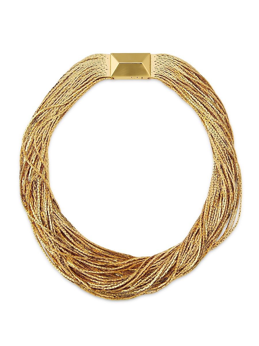 Women's 14K-Gold-Plated Multi-Chain Necklace - Gold