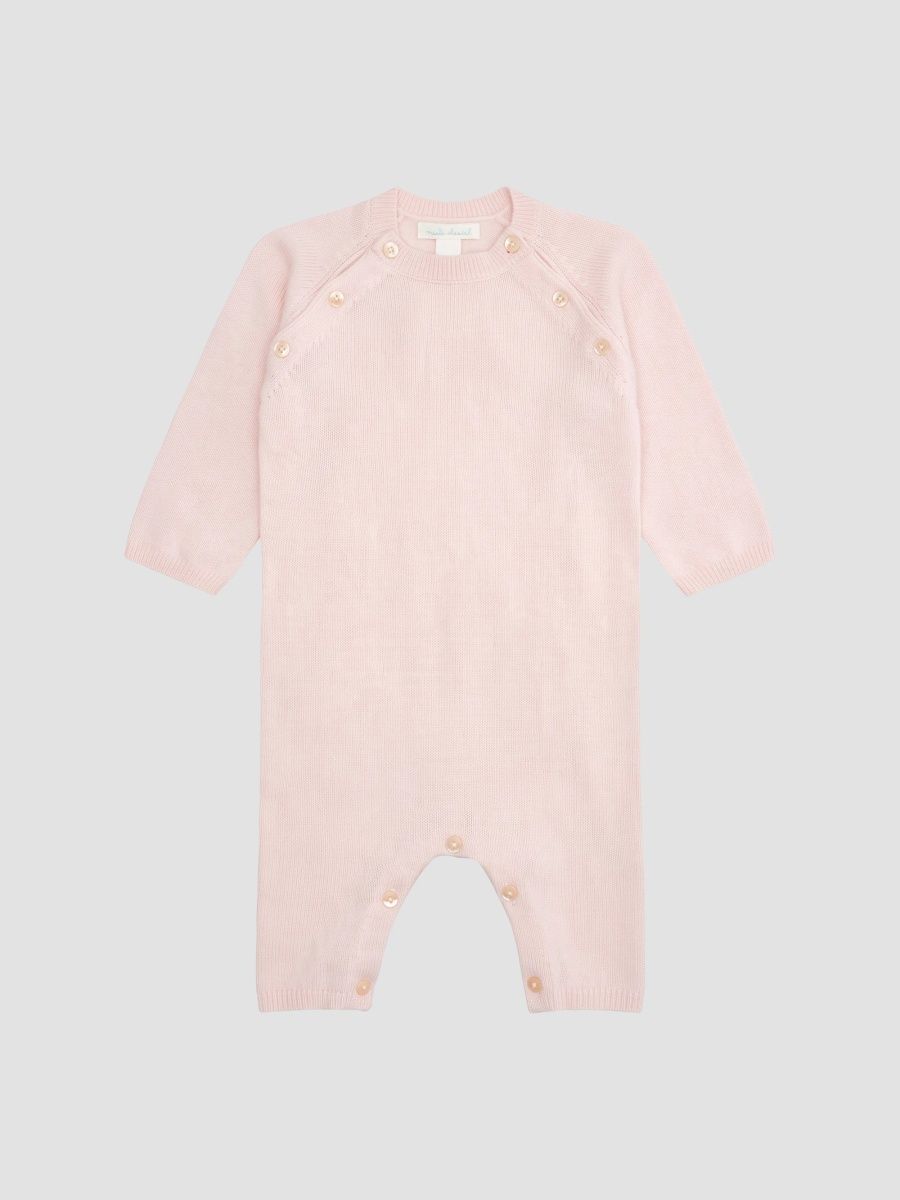 Marie-Chantal Unisex Baby's Ariel Cashmere Romper - Pink - Size 12 Months