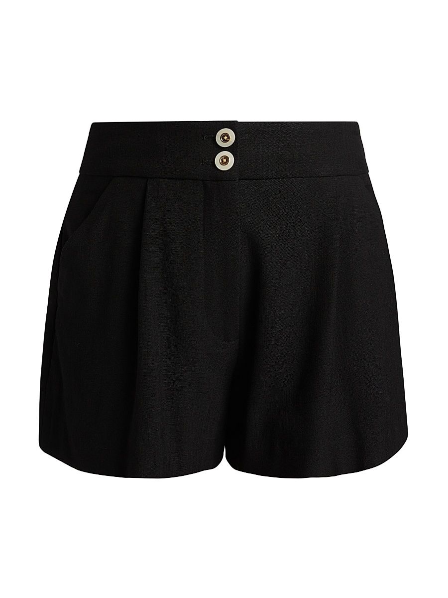 Women's Devina High-Waist Shorts - Black - Size 12