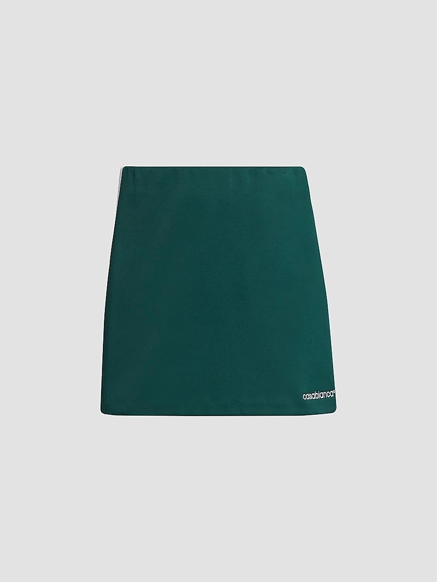 Women's Scuba A-line Miniskirt - Green - Size XXS