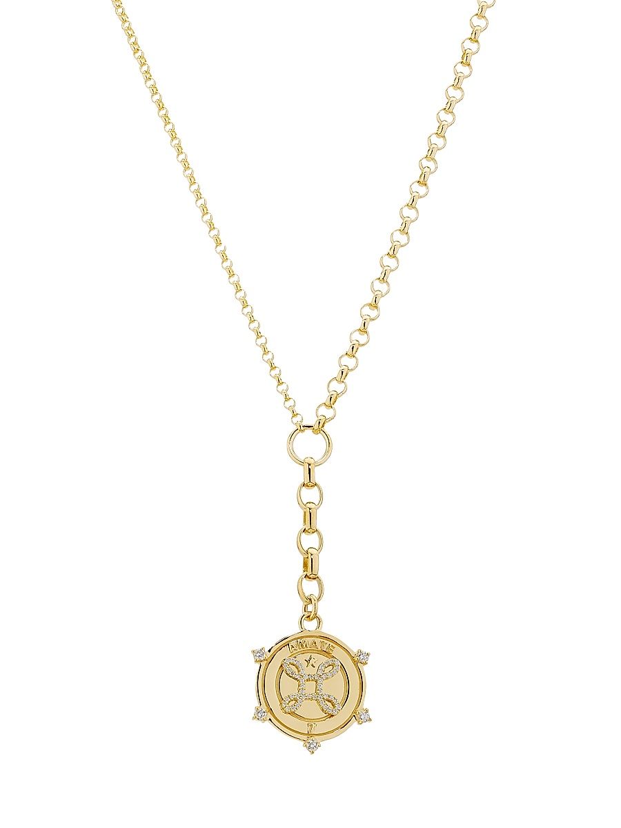 Women's True Love Amate 18K Yellow Gold & 0.33 TCW Diamond Chain Necklace - Yellow Gold