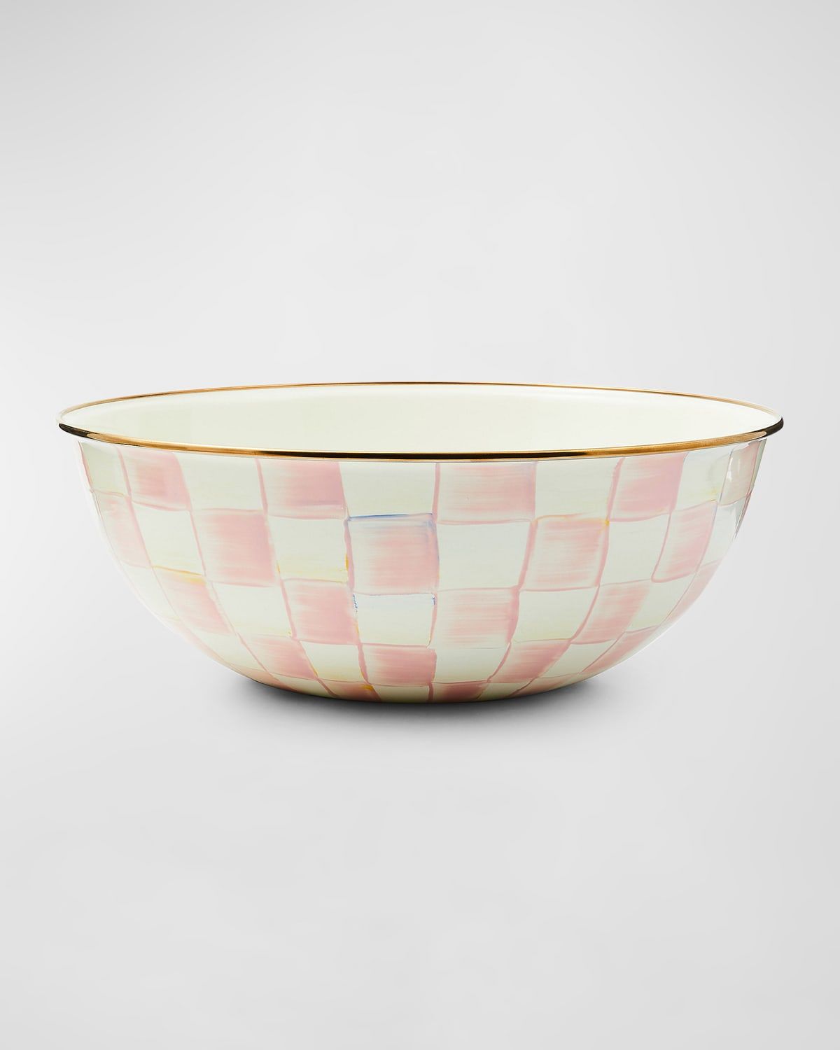 Rosy Check Enamel Everyday Bowl