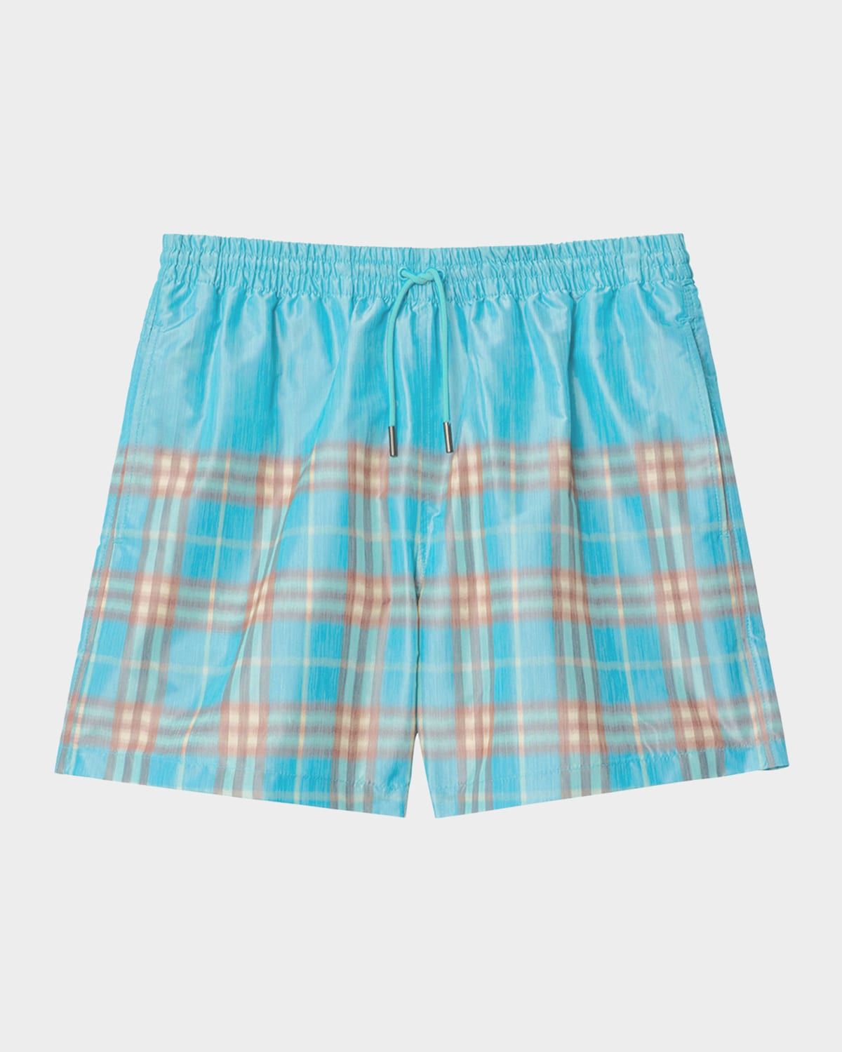 Men & apos;s Gradient Check Swim Shorts