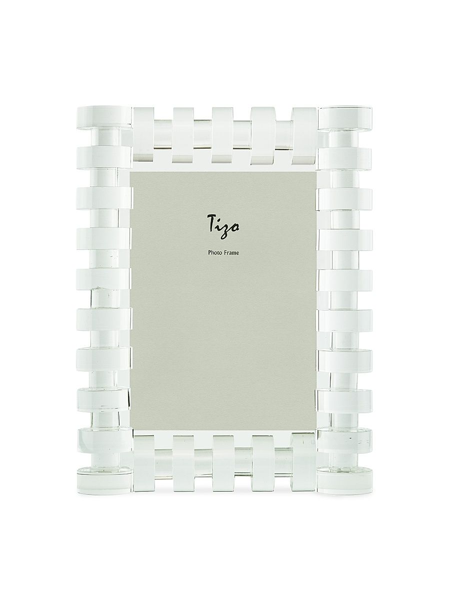 Clear Crystal Rings Frame - Clear - Size 5 x 7