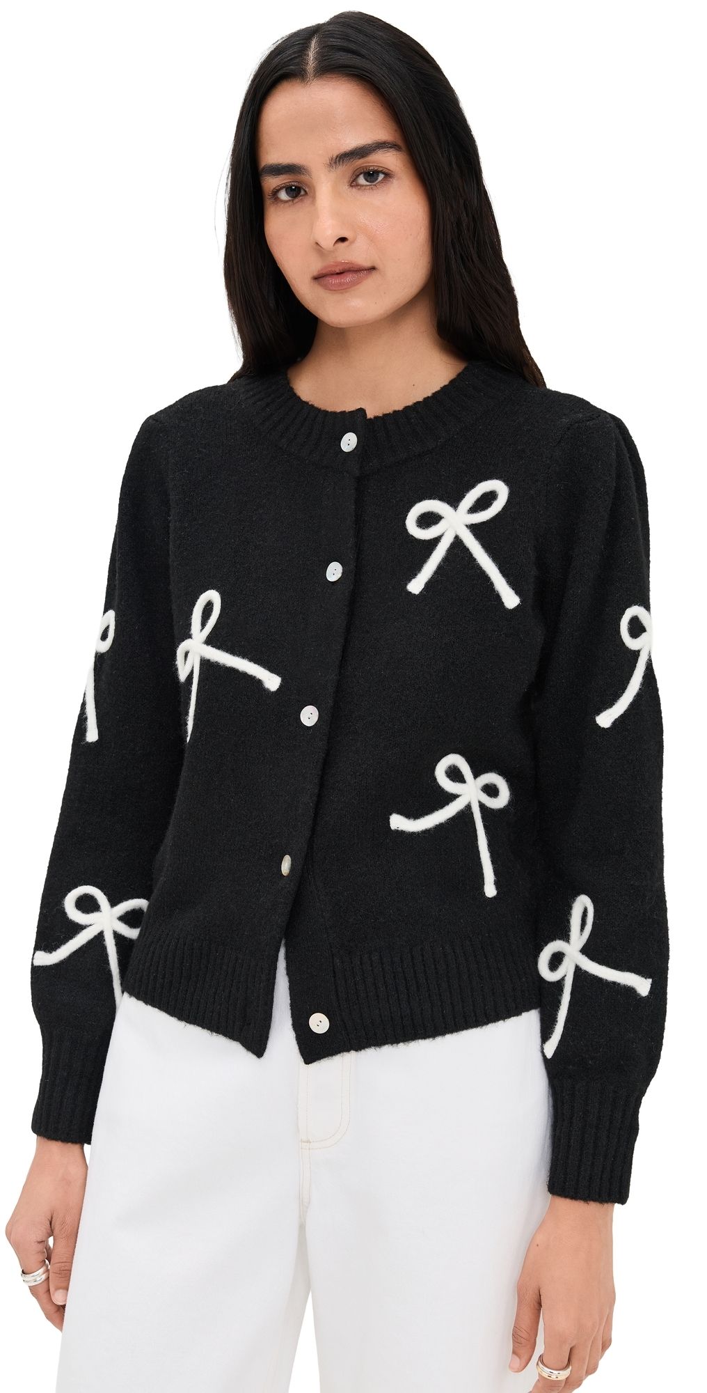 RAILS Francesca Black Ivory XL