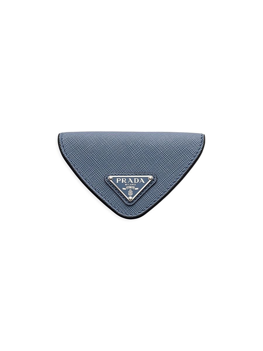 Women's Saffiano Leather Coin Purse - Blue