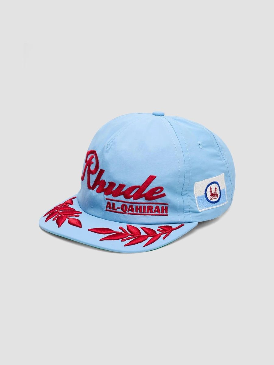 Rhude Men's Al-Qahirah Souvenir Hat - Baby Blue Red