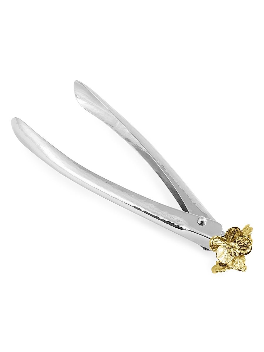 Gold Orchid Lock Spring Tongs