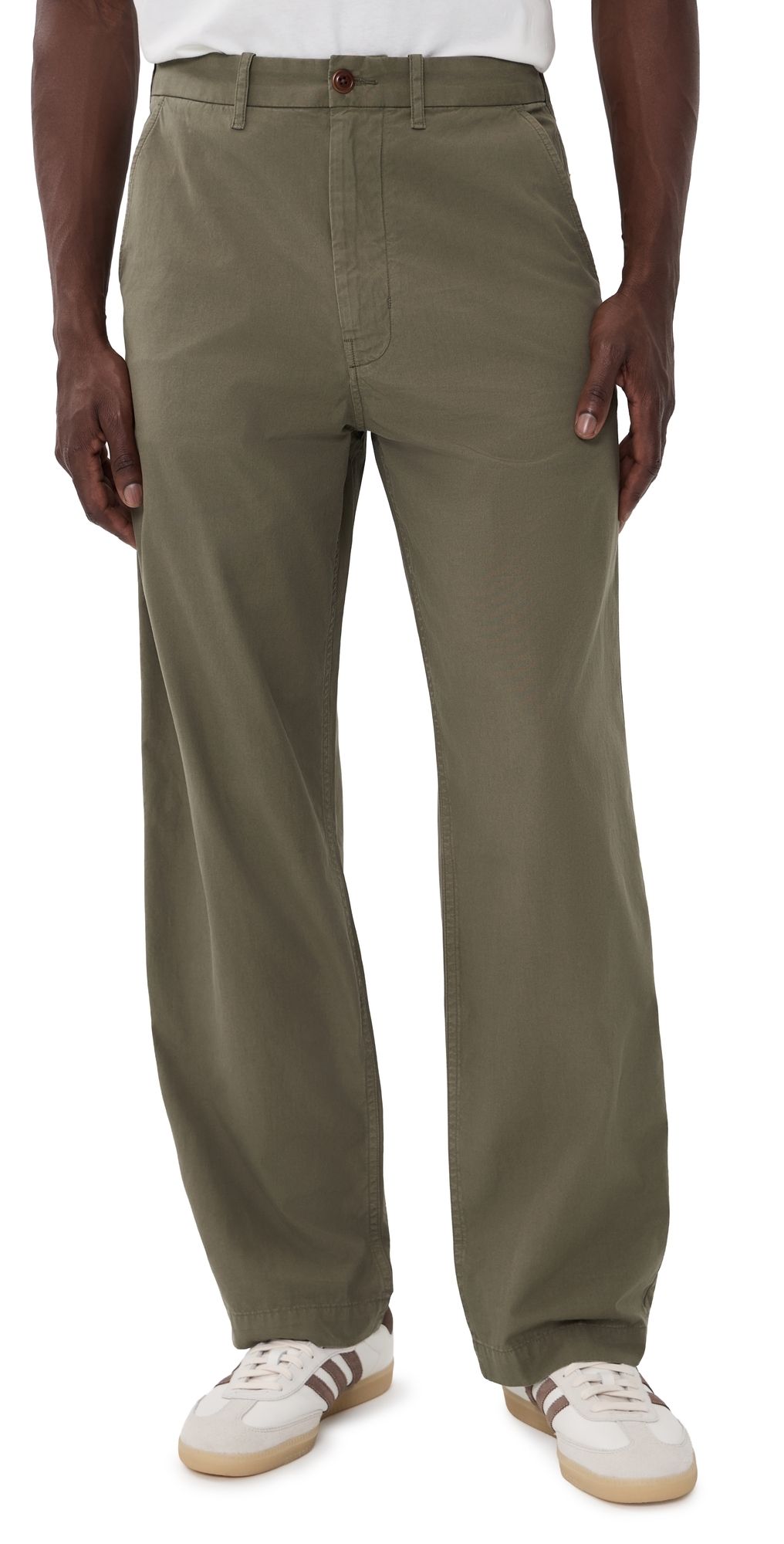 Madewell Poplin Utility Pants Olive 36