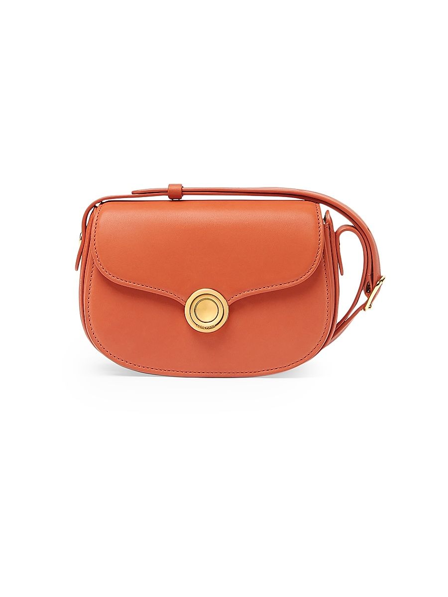 Women's Mini Ghiera Leather Shoulder Bag - Marmelade Orange