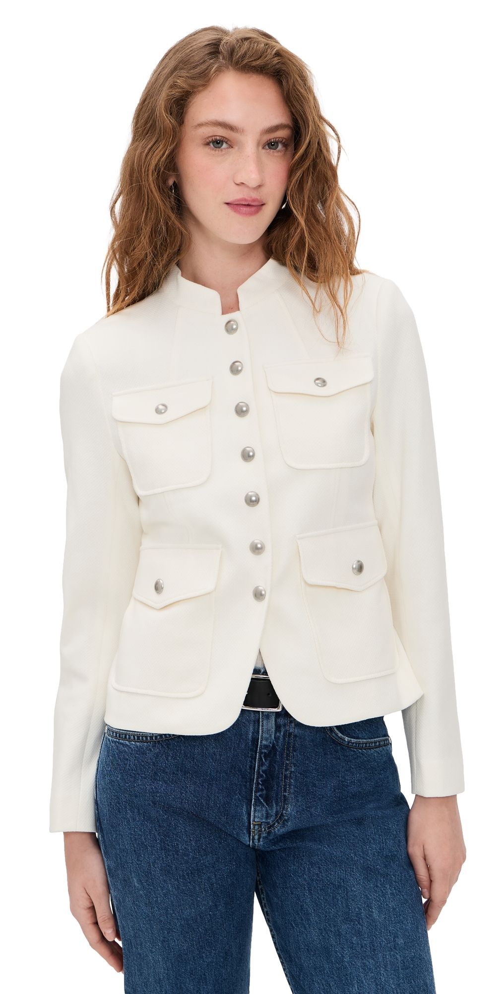rag & bone Mercer Blazer Ivory 8