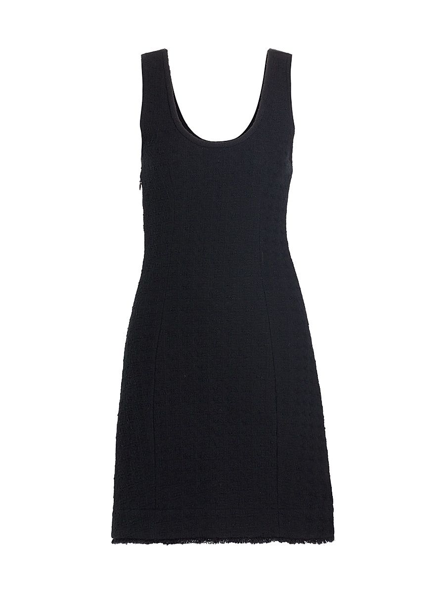 Women's Luna Tweed Minidress - Black - Size 12