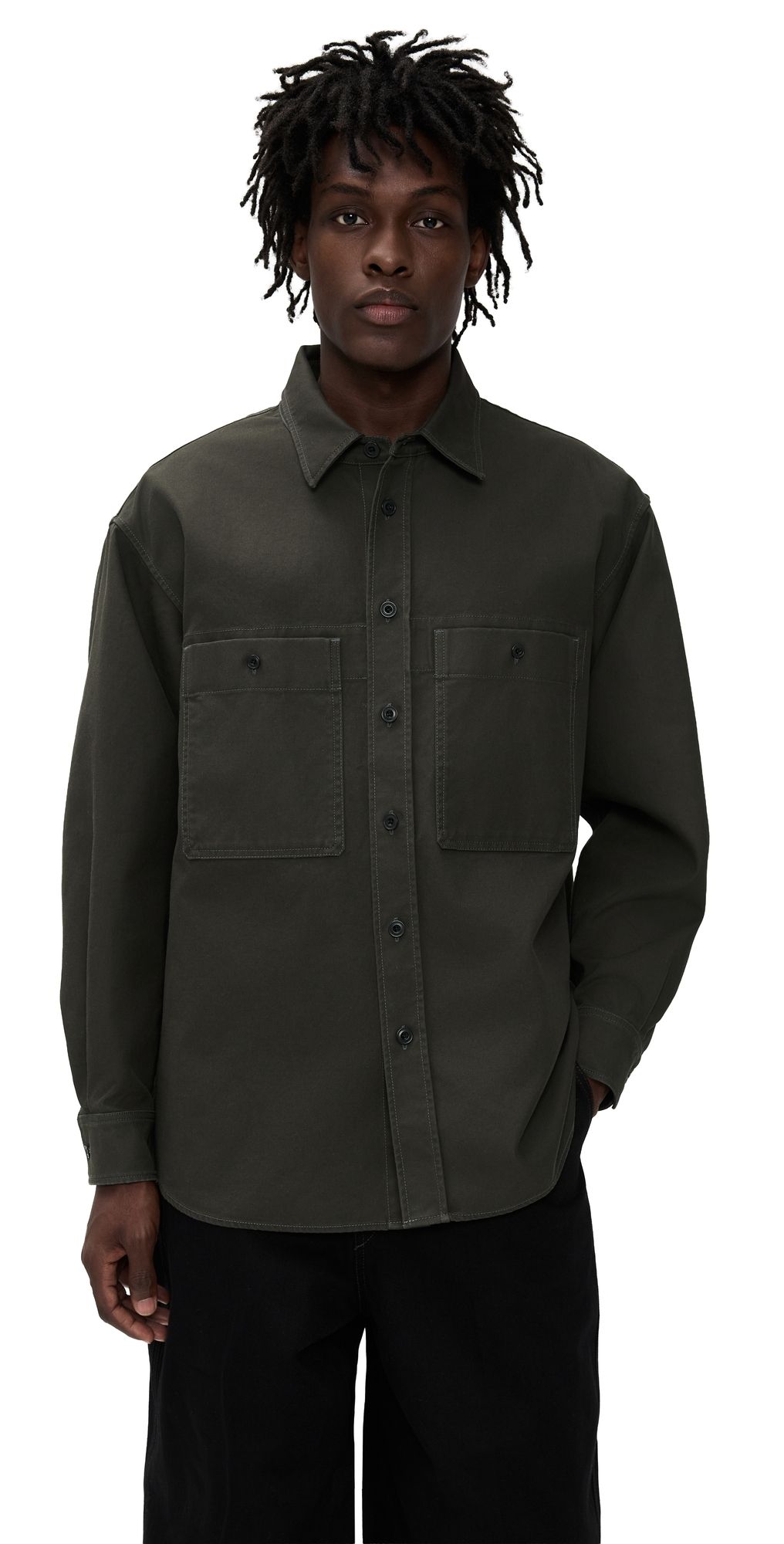Lemaire Utility Overshirt Espresso 50